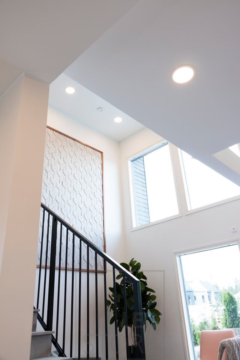 Uniform lighting with led ceilings.